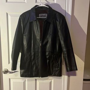 Large leather jacket